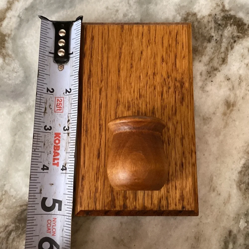 Vintage MCM wood wall candle holder sconce. Mini. Cottagecore, farmhouse rustic